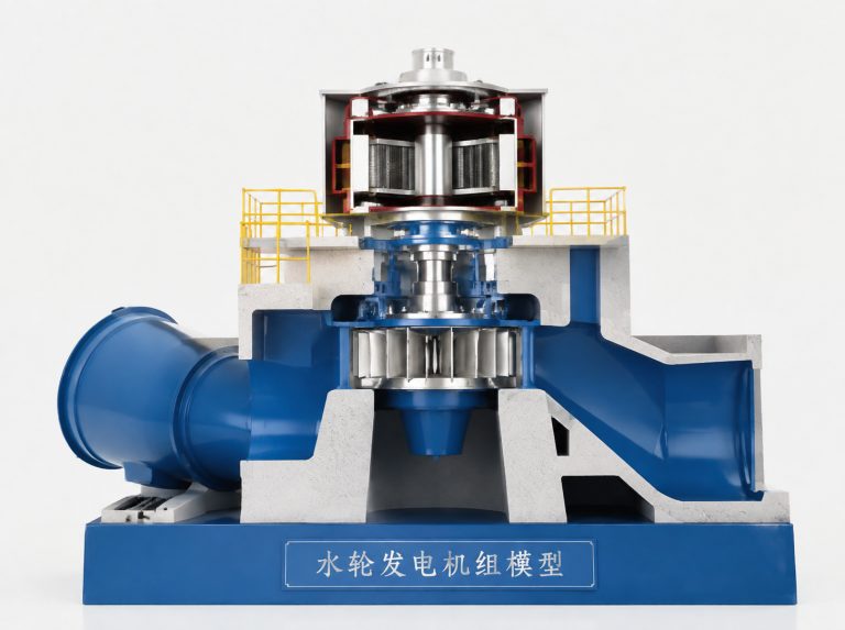 阜新水轮发电机组剖视模型